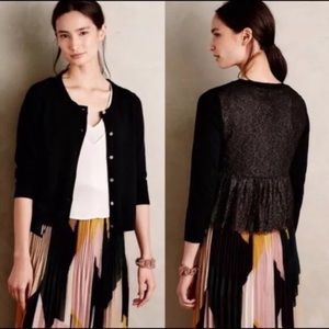 Anthropologie Knitted & Knotted cropped cardigan